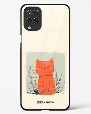 Orange Whiskers [BREATHE] Glass Case Phone Cover (Samsung)