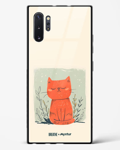 Orange Whiskers [BREATHE] Glass Case Phone Cover (Samsung)