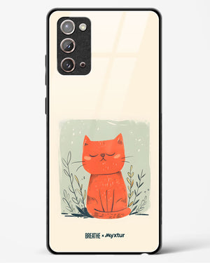Orange Whiskers [BREATHE] Glass Case Phone Cover (Samsung)