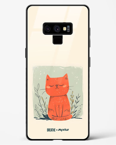 Orange Whiskers [BREATHE] Glass Case Phone Cover (Samsung)