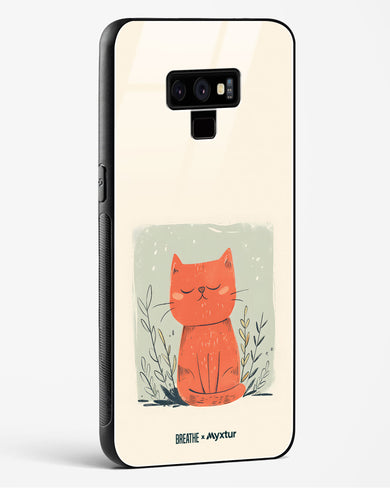 Orange Whiskers [BREATHE] Glass Case Phone Cover (Samsung)