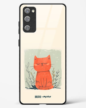 Orange Whiskers [BREATHE] Glass Case Phone Cover (Samsung)