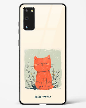 Orange Whiskers [BREATHE] Glass Case Phone Cover (Samsung)