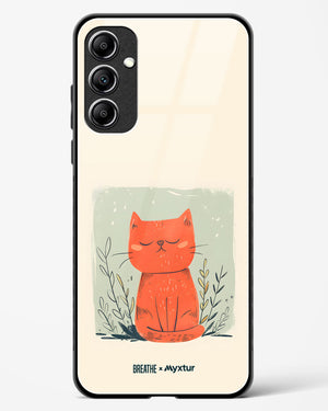 Orange Whiskers [BREATHE] Glass Case Phone Cover (Samsung)