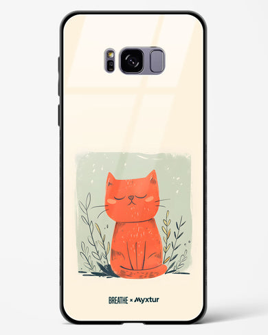 Orange Whiskers [BREATHE] Glass Case Phone Cover (Samsung)