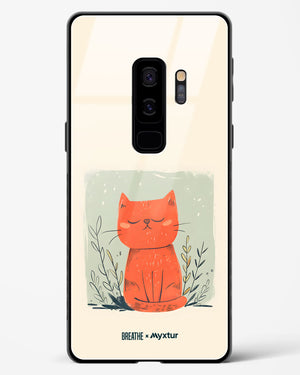 Orange Whiskers [BREATHE] Glass Case Phone Cover (Samsung)