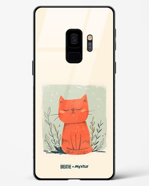 Orange Whiskers [BREATHE] Glass Case Phone Cover (Samsung)