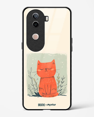 Orange Whiskers [BREATHE] Glass Case Phone Cover (Vivo)