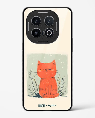 Orange Whiskers [BREATHE] Glass Case Phone Cover (Vivo)