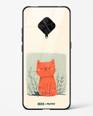 Orange Whiskers [BREATHE] Glass Case Phone Cover (Vivo)