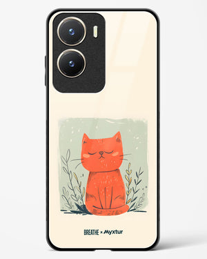 Orange Whiskers [BREATHE] Glass Case Phone Cover (Vivo)