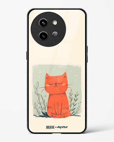 Orange Whiskers [BREATHE] Glass Case Phone Cover (Vivo)