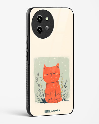 Orange Whiskers [BREATHE] Glass Case Phone Cover (Vivo)