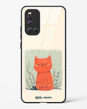 Orange Whiskers [BREATHE] Glass Case Phone Cover (Vivo)