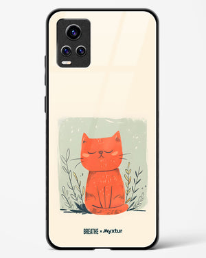 Orange Whiskers [BREATHE] Glass Case Phone Cover (Vivo)