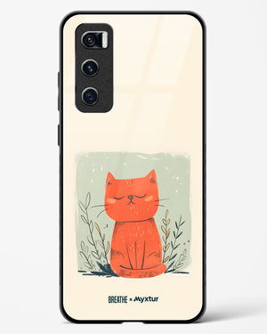 Orange Whiskers [BREATHE] Glass Case Phone Cover (Vivo)