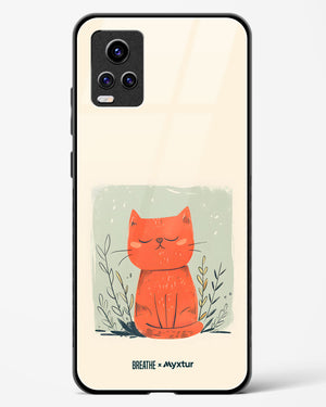 Orange Whiskers [BREATHE] Glass Case Phone Cover (Vivo)