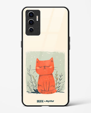 Orange Whiskers [BREATHE] Glass Case Phone Cover (Vivo)