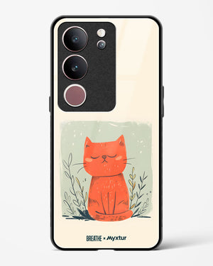 Orange Whiskers [BREATHE] Glass Case Phone Cover (Vivo)