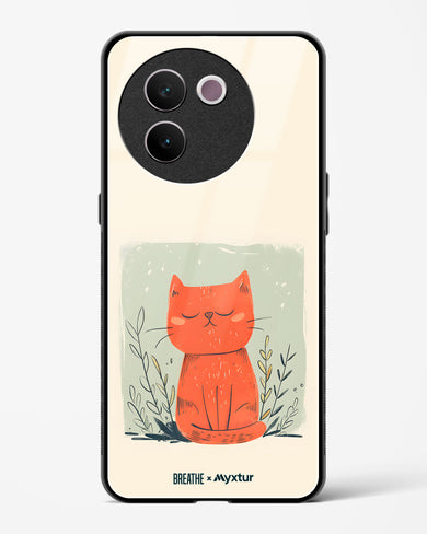 Orange Whiskers [BREATHE] Glass Case Phone Cover (Vivo)