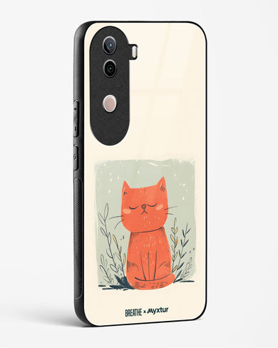 Orange Whiskers [BREATHE] Glass Case Phone Cover (Vivo)