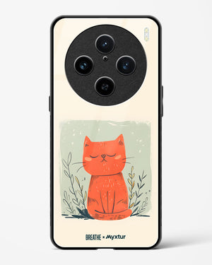 Orange Whiskers [BREATHE] Glass Case Phone Cover (Vivo)