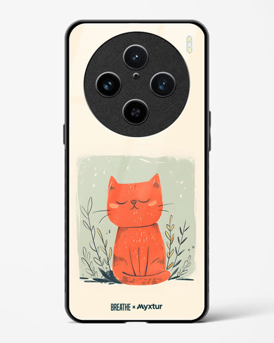 Orange Whiskers [BREATHE] Glass Case Phone Cover (Vivo)