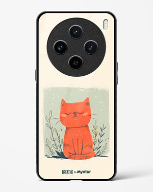 Orange Whiskers [BREATHE] Glass Case Phone Cover (Vivo)
