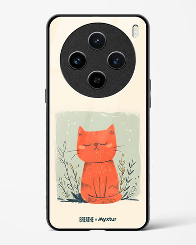 Orange Whiskers [BREATHE] Glass Case Phone Cover (Vivo)