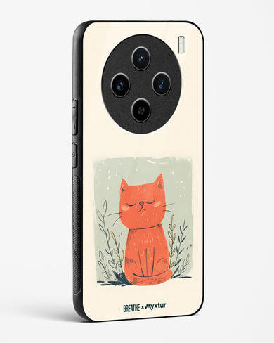 Orange Whiskers [BREATHE] Glass Case Phone Cover (Vivo)