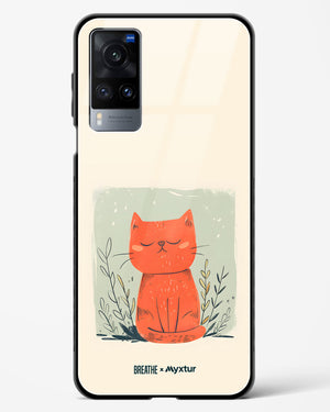 Orange Whiskers [BREATHE] Glass Case Phone Cover (Vivo)
