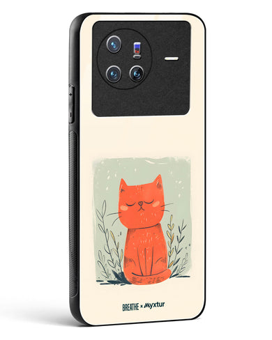 Orange Whiskers [BREATHE] Glass Case Phone Cover (Vivo)