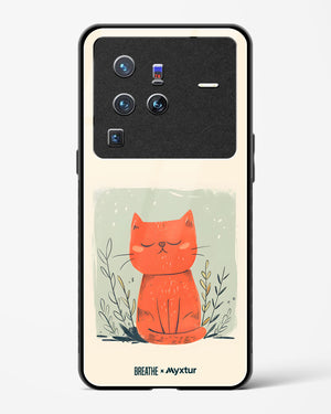 Orange Whiskers [BREATHE] Glass Case Phone Cover (Vivo)