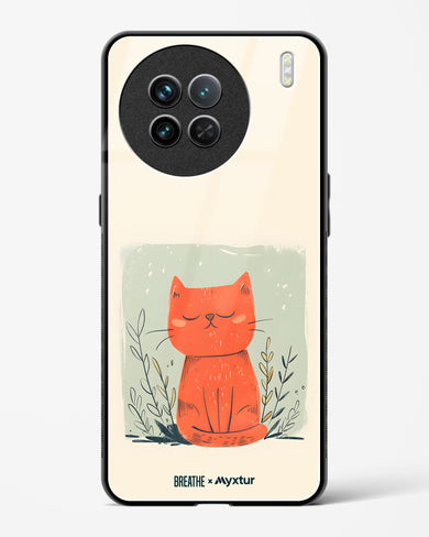 Orange Whiskers [BREATHE] Glass Case Phone Cover (Vivo)