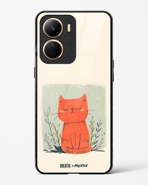 Orange Whiskers [BREATHE] Glass Case Phone Cover (Vivo)