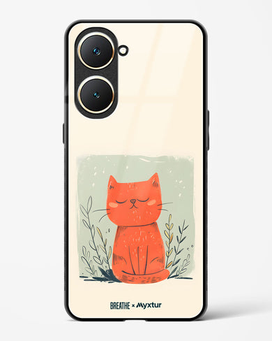 Orange Whiskers [BREATHE] Glass Case Phone Cover (Vivo)
