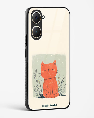 Orange Whiskers [BREATHE] Glass Case Phone Cover (Vivo)