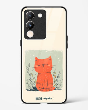 Orange Whiskers [BREATHE] Glass Case Phone Cover (Vivo)