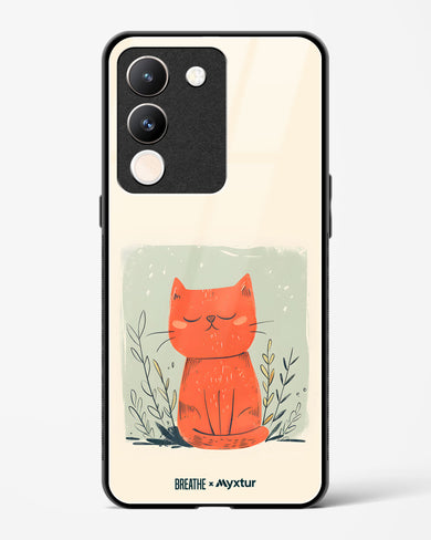 Orange Whiskers [BREATHE] Glass Case Phone Cover (Vivo)