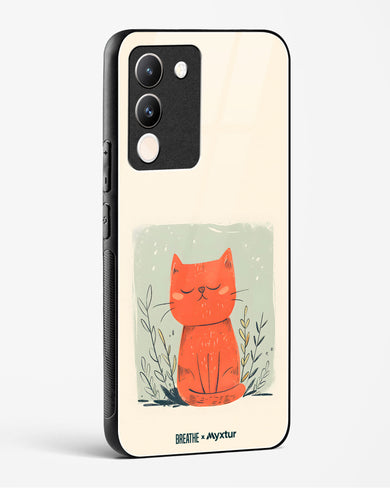 Orange Whiskers [BREATHE] Glass Case Phone Cover (Vivo)