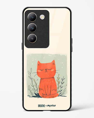 Orange Whiskers [BREATHE] Glass Case Phone Cover (Vivo)