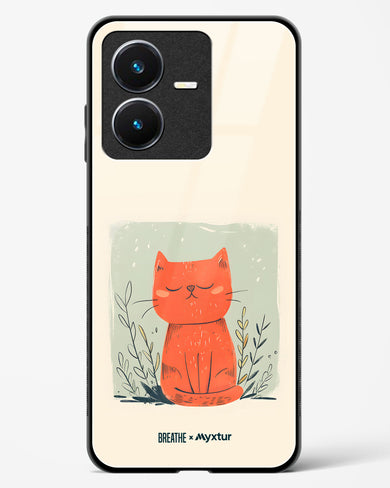 Orange Whiskers [BREATHE] Glass Case Phone Cover (Vivo)