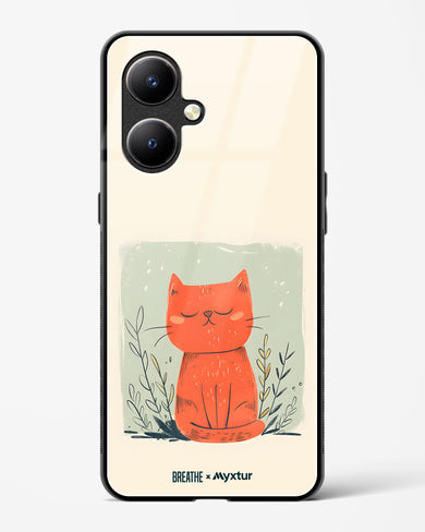 Orange Whiskers [BREATHE] Glass Case Phone Cover (Vivo)
