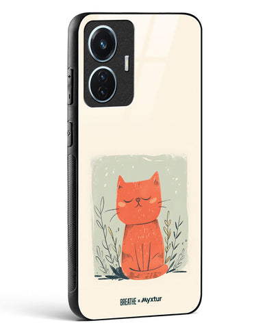 Orange Whiskers [BREATHE] Glass Case Phone Cover (Vivo)