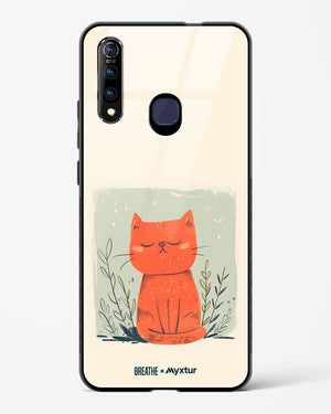 Orange Whiskers [BREATHE] Glass Case Phone Cover (Vivo)