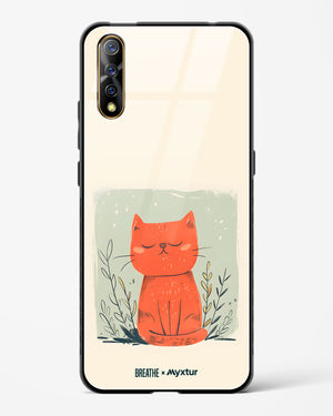 Orange Whiskers [BREATHE] Glass Case Phone Cover (Vivo)