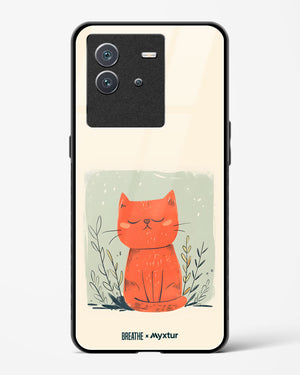 Orange Whiskers [BREATHE] Glass Case Phone Cover (Vivo)