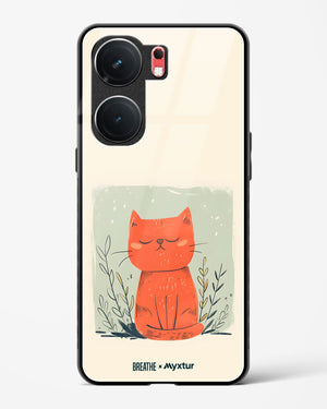 Orange Whiskers [BREATHE] Glass Case Phone Cover (Vivo)