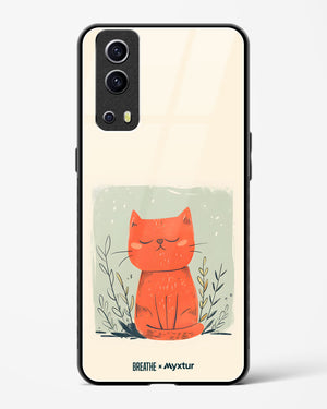 Orange Whiskers [BREATHE] Glass Case Phone Cover (Vivo)