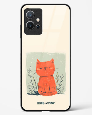 Orange Whiskers [BREATHE] Glass Case Phone Cover (Vivo)